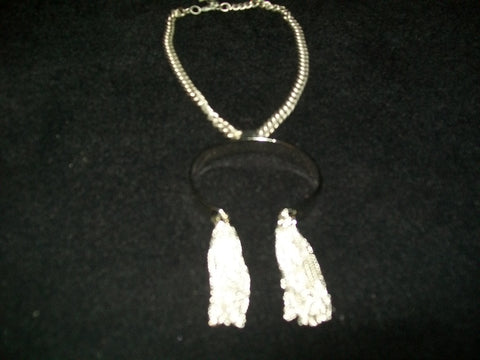 Silver Necklace With Tassel