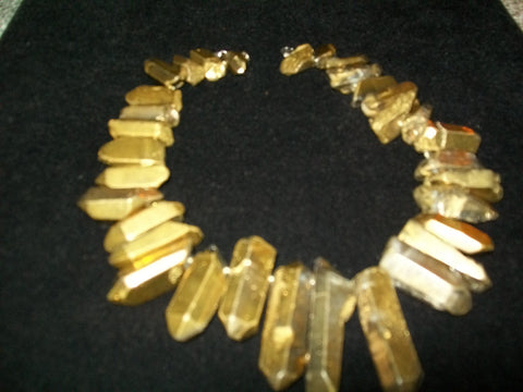 Rock Gold Necklace